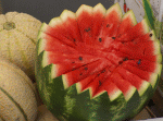 Melone mit Schinken