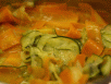 Möhren-Zucchini-Gemüse