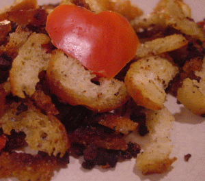 Migas, eine Vorspeise aus den spanischen Pyrinäen